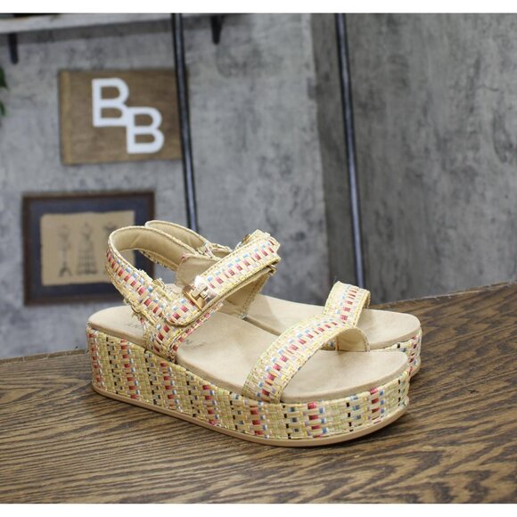 Anne Klein Shoes - Anne Klein Womens Verse Platform Sandal VERS02F9 Brown Multi 9M